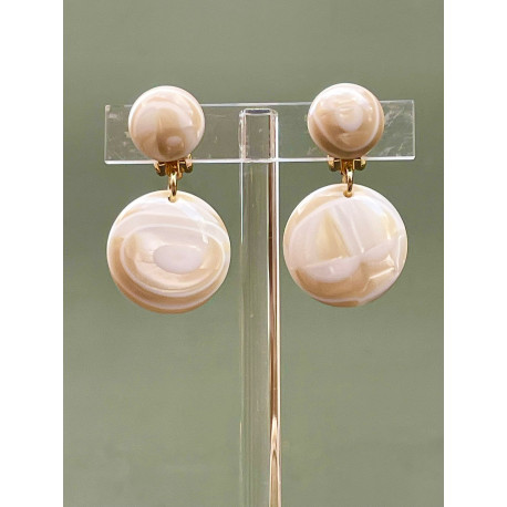 CARLITA Ivoire marbré - Francine BRAMLI Paris