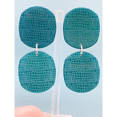 GIRAFE bleu motif python - Francine BRAMLI Paris