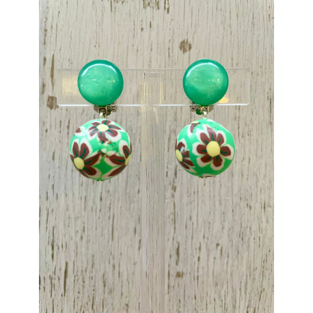 DISCO perle vert - Francine BRAMLI Paris