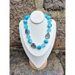 Collier RUDDY bleu turquoise - Francine BRAMLI Paris