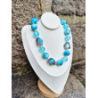 Collier RUDDY bleu turquoise - Francine BRAMLI Paris