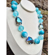 Collier RUDDY bleu turquoise - Francine BRAMLI Paris