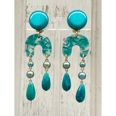 ROSALIE bleu vert - Francine BRAMLI Paris