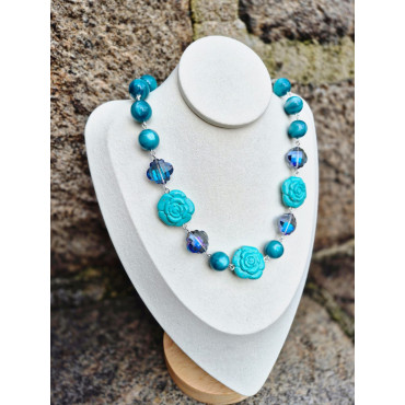 Collier TUDY turquoise - Francine BRAMLI Paris