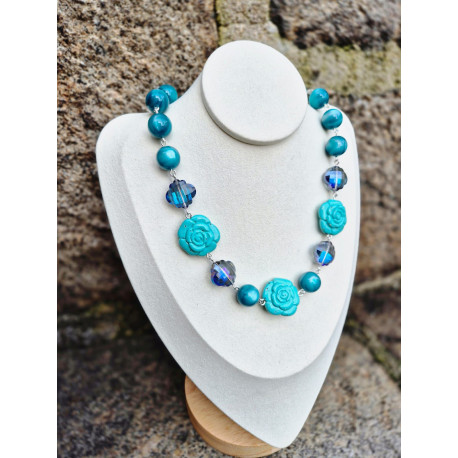 Collier TUDY turquoise - Francine BRAMLI Paris