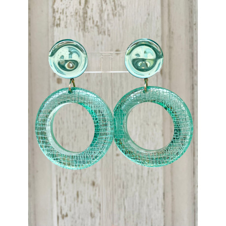 CELESTINE créole turquoise OP - Francine BRAMLI Paris