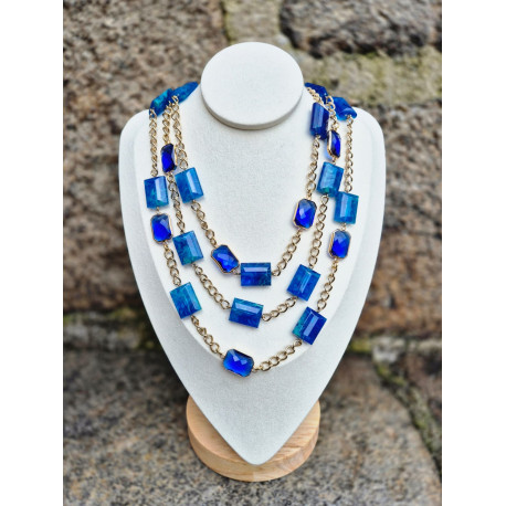 Collier REGIS Bleu - FRANCINE BRAMLI Paris