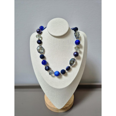 Collier RUDDY bleu - Francine BRAMLI Paris