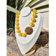 Collier DYLAN perles jaunes  & doré - Francine BRAMLI Paris