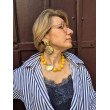 Collier DYLAN perles jaunes  & doré - Francine BRAMLI Paris