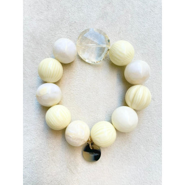 Bracelet GALAXY Ivoire - Francine BRAMLI Paris