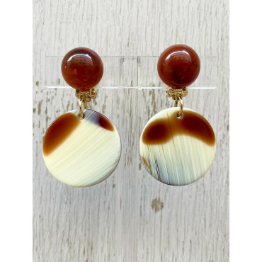 CARLA Corne marron - Francine BRAMLI Paris