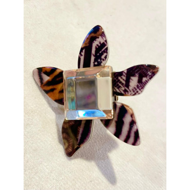 BAGUE Fleur acétate - Francine BRAMLI Paris