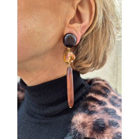 ÉBÈNE marron - Francine BRAMLI Paris