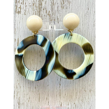 CECILIA créole corne noire - Francine BRAMLI Paris