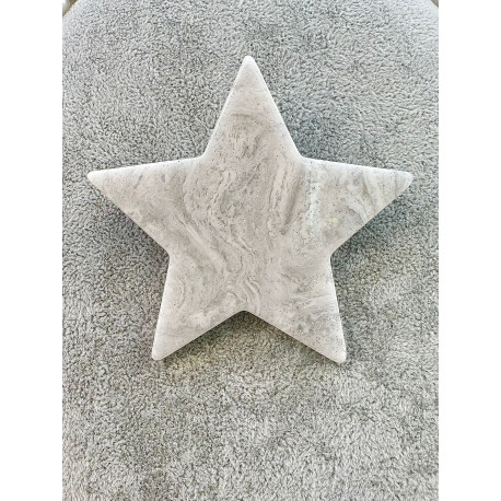 Broche ÉTOILE gris & blanc - Francine BRAMLI Paris