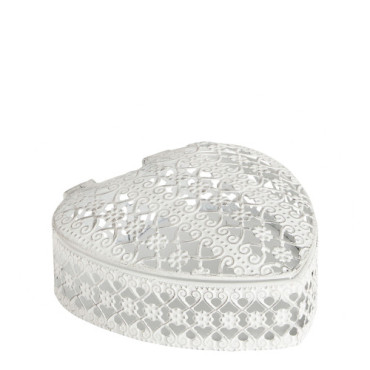 Boîte à Bijoux COEUR Métal Petit Modèle - MATHILDE M