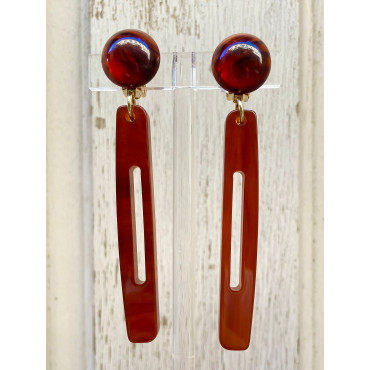 BLOSSOM marron ambré - Francine BRAMLI Paris