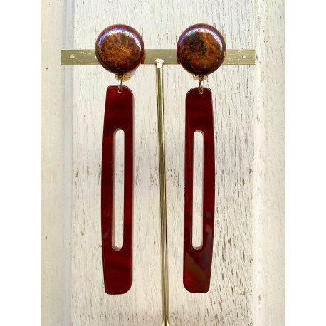 BLOSSOM marron ambré - Francine BRAMLI Paris