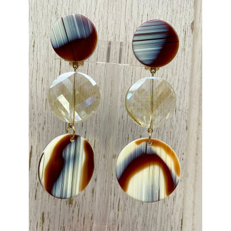 STÉPHANIE Marron ivoire - Francine BRAMLI Paris