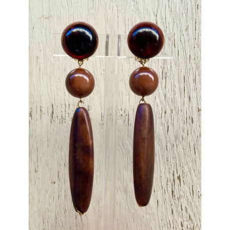 ÉBÈNE marron 2 - Francine BRAMLI Paris