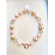 Collier CABIA rose Fermoir cristal - Francine BRAMLI Paris