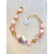 Bracelet PAPILLON rose nacre - Francine BRAMLI Paris