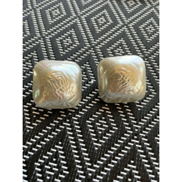 RAINBALL Diana nacre  carrée - Francine BRAMLI Paris