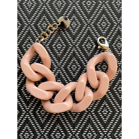 Bracelet ARYAN maillons Rose - Francine BRAMLI PARIS