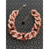 Collier FREDDY Maillons roses - Francine BRAMLI Paris