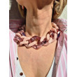 Collier FREDDY Maillons roses - Francine BRAMLI Paris