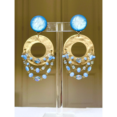 LARA doré bleu - Francine BRAMLI Paris