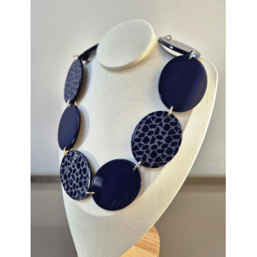 Collier GIRAFE Bleu - Francine BRAMLI Paris