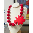 Collier FLAVIO rouge - Francine BRAMLI Paris