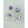 FLEUR Transparent violet - Francine BRAMLI Paris