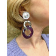 KEREN Maillons Violet argent - Francine BRAMLI Paris