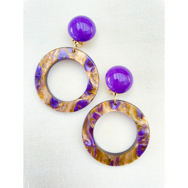 LYNE Violet ambre - Francine BRAMLI Paris