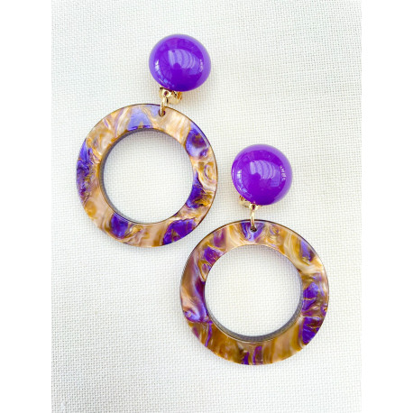 LYNE Violet ambre - Francine BRAMLI Paris