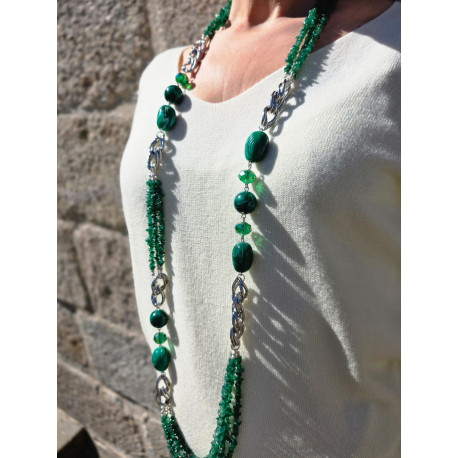 Collier IMPERIAL Vert - Francine BRAMLI Paris