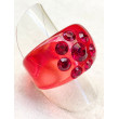BAGUE Résine & Strass Taille 57 - Francine BRAMLI Paris