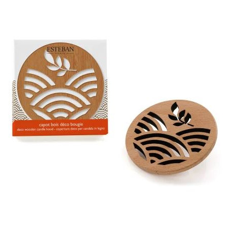 Capot en BOIS pour Bougie - ESTEBAN