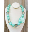 Collier FLAVIO Vert - Francine BRAMLI Paris