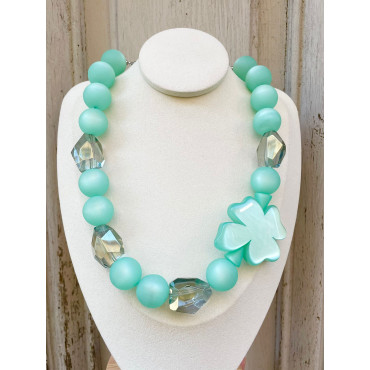 Collier FLAVIO Vert - Francine BRAMLI Paris