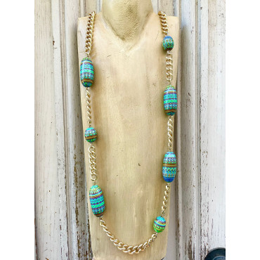 Collier OSCAR multico - Francine BRAMLI Paris