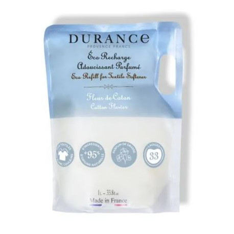 Recharge Adoucissant FLEUR DE COTON 1L - DURANCE