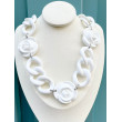 Collier CALIXTE Blanc - Francine BRAMLI Paris