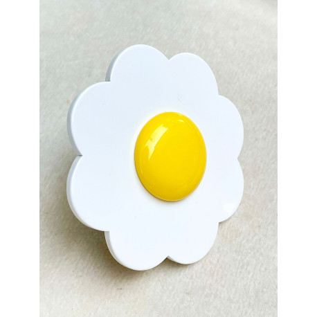 BAGUE Fleur Réglable - Francine BRAMLI Paris