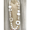 Sautoir ALBAN Blanc - FRANCINE BRAMLI Paris collier