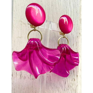 AMELIA rose Fuchsia translucide - Francine BRAMLI Paris