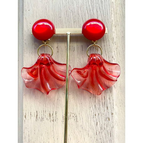 AMELIA Rouge translucide - Francine BRAMLI Paris